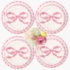 Marilyn Pink Bow Dinner & Starter Plates (Set of 8)