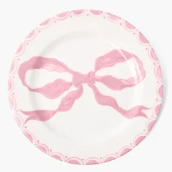 Marilyn Pink Bow Dinner Plate