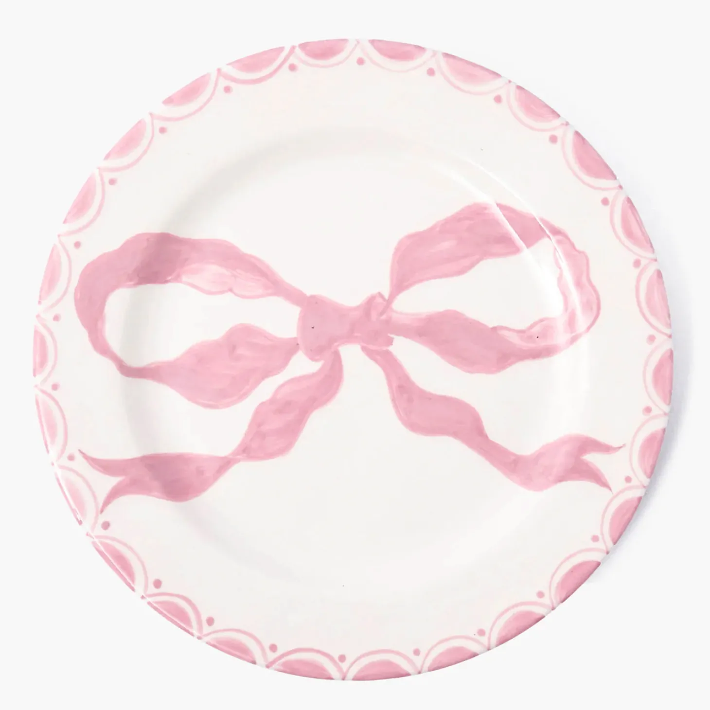 Marilyn Pink Bow Dinner Plate