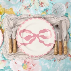Marilyn Pink Bow Dinner Plates (Set of 4)