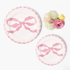 Marilyn Pink Bow Starter Plate