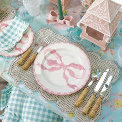 Marilyn Pink Bow Starter Plate