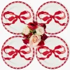 Marilyn Red Bow Dinner Plates (Set of 4)