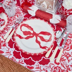 Marilyn Red Bow Dinner Plates (Set of 4)