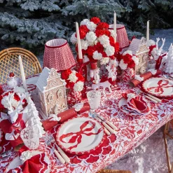 Marilyn Red Bow Starter Plates (Set of 4)
