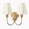 Marina Rechargeable Double Wall Light with Cream Shades (14cm)