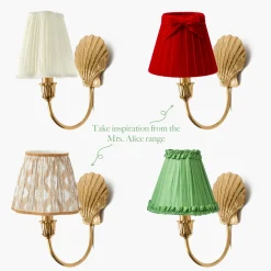 Marina Rechargeable Wall Light with Green Lotus Shade (18cm)