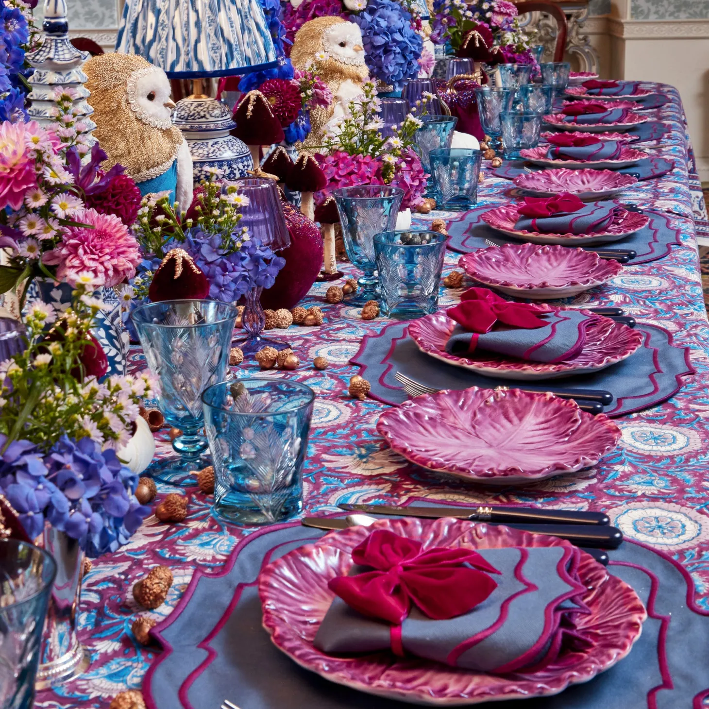 Marlene Blue & Purple Napkins (Set of 4)