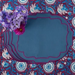 Marlene Blue & Purple Placemats (Set of 4)