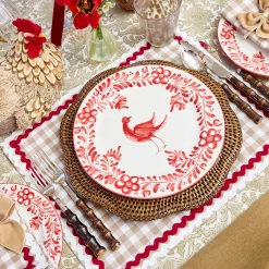 Martha Red Dinner Plate