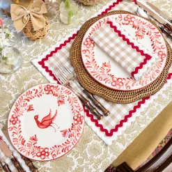 Martha Red Starter Plates (Set of 4)