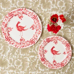 Martha Red Starter Plates (Set of 4)