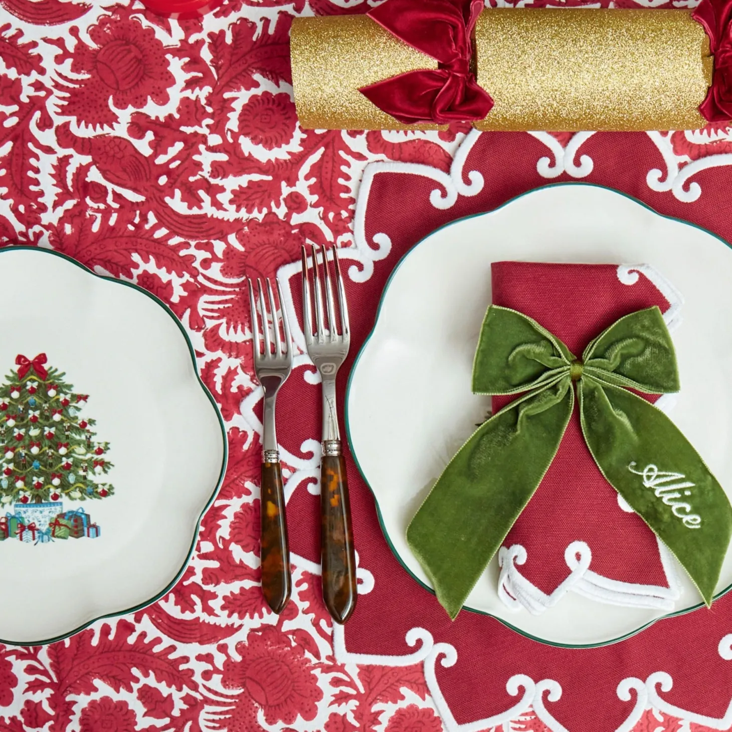 Mrs. Alice Christmas Tree Starter Plate