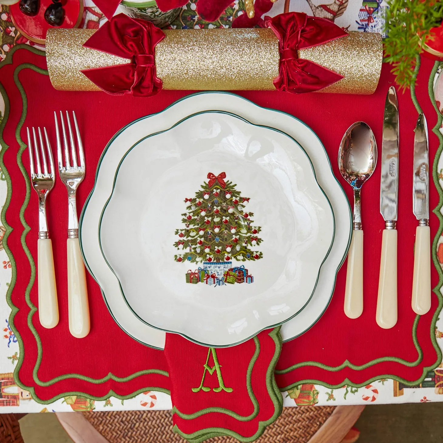Mrs. Alice Christmas Tree Starter Plate