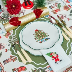 Mrs. Alice Christmas Tree Dinner & Starter Plates (Set of 8)