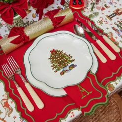 Mrs. Alice Christmas Tree Starter Plate (Set of 4)