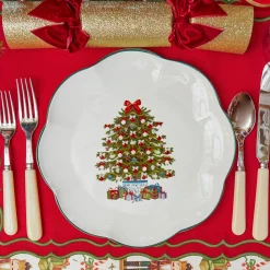 Mrs. Alice Christmas Tree Dinner Plate (Set of 4)