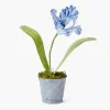 Mrs. Alice Handpainted Blue Tulip