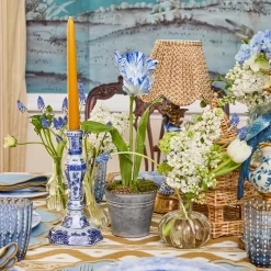 Mrs. Alice Handpainted Blue Tulip
