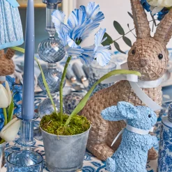 Mrs. Alice Handpainted Blue Tulip