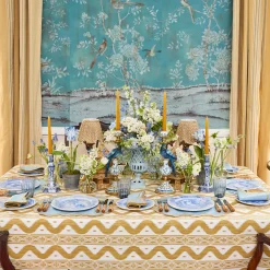 Mrs. Alice Handpainted Blue Tulip