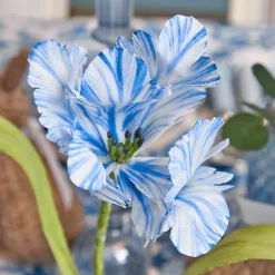 Mrs. Alice Handpainted Blue Tulip