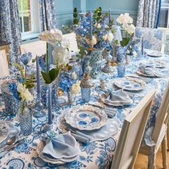 Mrs. Alice Handpainted Blue Tulip