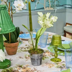 Mrs. Alice Handpainted Green Tulip