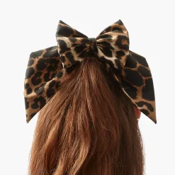 Mrs. Alice Leopard Hair Bow