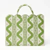 Mrs. Alice Tote Bag (Green Ikat)