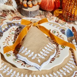 Mustard Velvet Bows (Set of 4) - 20cm