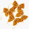 Mustard Velvet Napkin Bows (Set of 4)