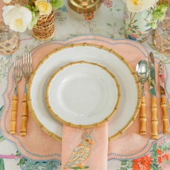 Nancy Bamboo Dinner & Starter Plates (Set of 8)
