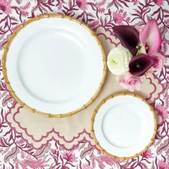 Nancy Bamboo Dinner & Starter Plates (Set of 8)