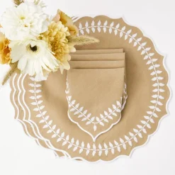 Natural Laurel Napkins (Set of 4)