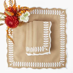 Natural Laurel Napkins (Set of 4)