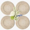 Natural Rattan Charger Plates (Set of 4)