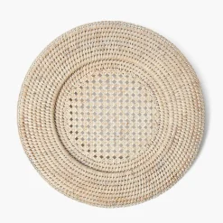Natural Rattan Charger Plates (Set of 4)