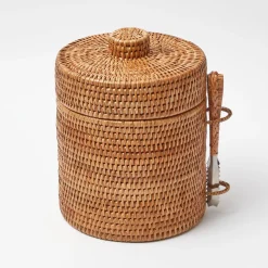 Natural Rattan Ice Bucket