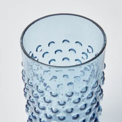 Navy Hobnail Glasses (Set of 6)