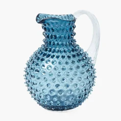 Navy Hobnail Jug