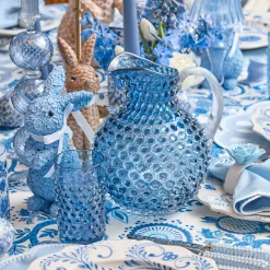 Navy Hobnail Jug