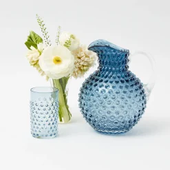 Navy Hobnail Jug