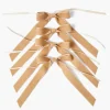 Oat Velvet Bow (Set of 4) - 20cm