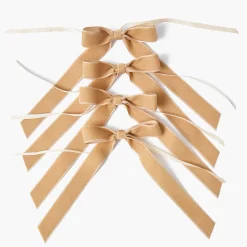 Oat Velvet Bow (Set of 4) - 20cm
