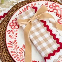 Oat Velvet Bow (Set of 4) - 20cm