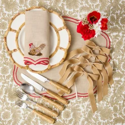 Oat Velvet Bow (Set of 4) - 20cm
