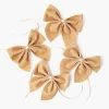 Oat Velvet Napkin Bows (Set of 4)