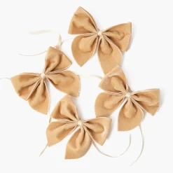 Oat Velvet Napkin Bows (Set of 4)