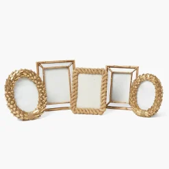 Odette Oval Gold Photo Frame - 5"x7"